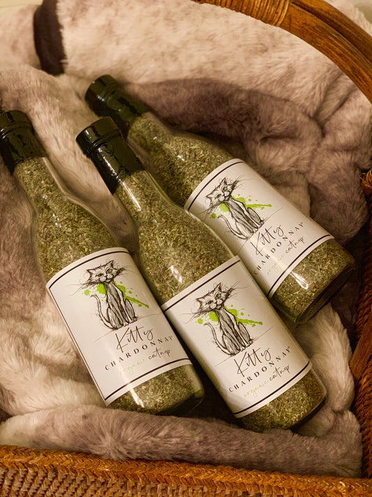 Triple Pack of Kitty Chardonnay Organic Catnip with Silvervine